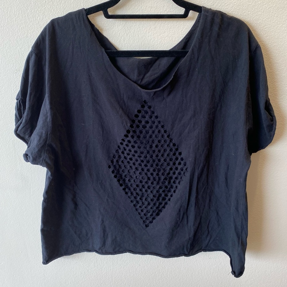 Emma and Sam Perforated Diamond Tee